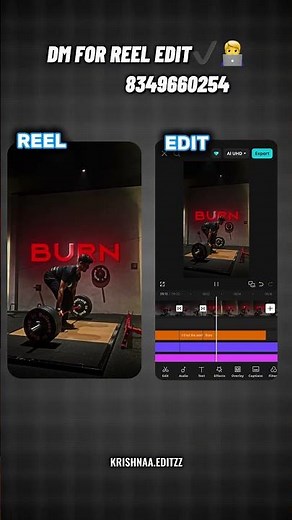 DM FOR REEL EDIT ✔️ | REEL EDIT | GYM EDIT | VIDEO EDITING | VIDEO EDITOR