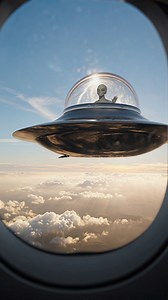 Passengers Film UFO With Alien Waving 👽 Window Seat Footage Goes Viral #ufo #UFOs #UAP #uaps #ovni | Ufonomenon