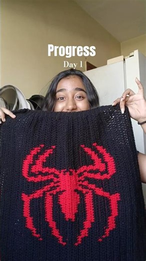 #crochet #spiderman #sweater #spiderverse #tinyyarntales
