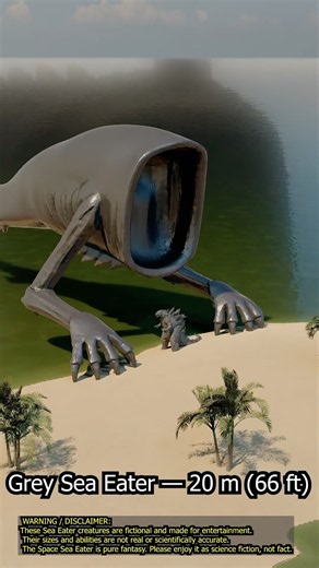Which biggest one? Sea eater size comparison.