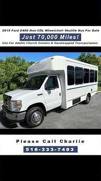 2015 Ford E450 Non-CDL Wheelchair Shuttle Bus For Sale - only 70K Miles @ WWW.GETANYVUS.COM #shorts
