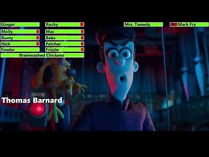 Chicken Run: Dawn of the Nugget (2023) Final Battle with healthbars 3/4