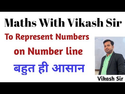 To represent number on number line