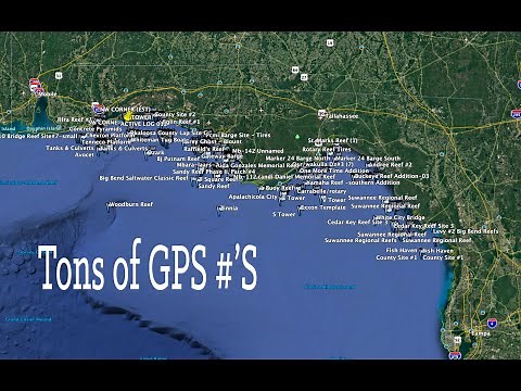 Offshore Structure - Northwest Florida Reef Coordinates (Downloadable)