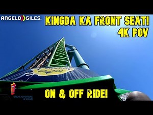 Kingda Ka In 4K | Front Seat | POV | Six Flags Great Adventure!