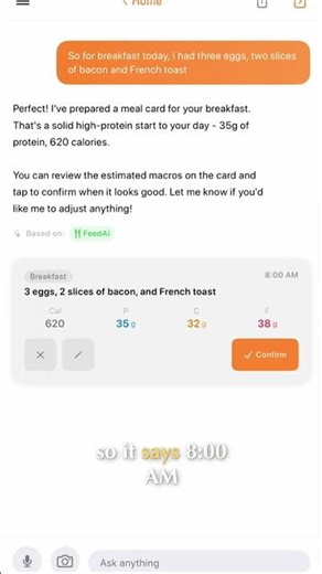 AI Eats Your Food: Effortless Meal Tracking with Voice! #shorts