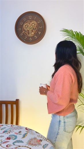 Sneha Singh on Instagram: "Styled & shot for @sonamlimited A quick introduction : A wall clock manufacturing company based in Morbi, Gujarat since 1996, and are a publicly listed company on NSE. Export to 27+ countries, with more than 60% of our products sold in export markets. They are also India’s largest manufacturer of wall clock movements, supplying to multiple other brands (OEM) and A leading wall clock manufacturing company. . . . . #homefinds #aesthetic #home #clock #wallclock #wallclock