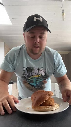 Fish Cake Sandwich with Extra Salad Cream Recipe