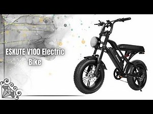 ESKUTE V100 Electric Bike Review | 1500W Peak Motor All-Terrain Fat Tire E-Bike!