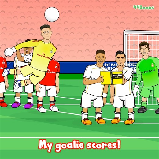 Benfica 4-2 Real Madrid - the goalkeeper scores😱 | 442oons