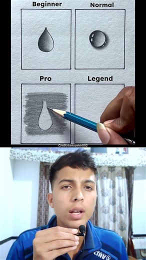 Water Drop Drawing Challenge #shorts