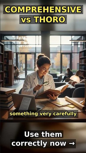 COMPREHENSIVE vs THOROUGH: Secret to Clear English