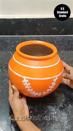 Pot design painting // Creative pot painting // Easy pot painting // Decorative pot painting ideas