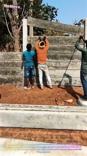 Satisfying Construction: Watch Workers Erect a Precast Concrete Wall by Hand! 🏗️🧱↓