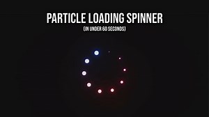 Loading Spinner using Particles, 100% no scripting - Tutorial in under 60s!