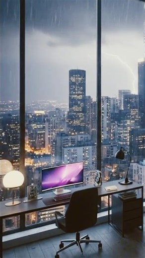 🌃 A Cozy Loft Apartment with Breathtaking City Views & Chic Design ✨