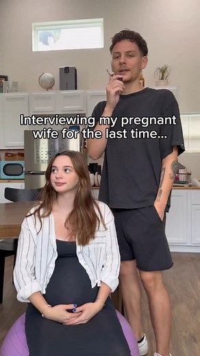 103K views · 2.6K reactions | This went by too fast….. #family #pregnant #FirstTimeDad #carsonmatranga #interview #husbandwife | Creating Our Journey | Facebook