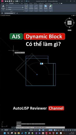 [AJS] Dynamic block có thể làm những gì #autocad #dynamic #block | AutoLISP Reviewer