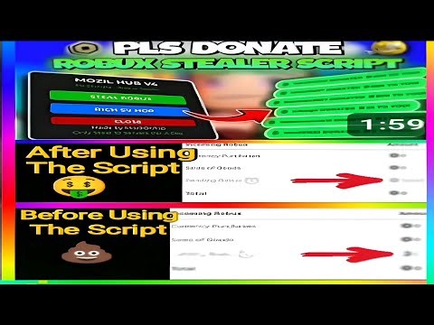 (Winter UPD 🤑) Pls Donate Robux Stealer Script 🤤| Keyless 🤫| Get Infinite Robux Now 💸 |Steal HAZEM💰