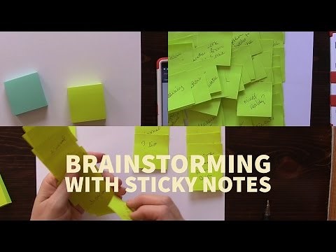 Brainstorming with Sticky Notes