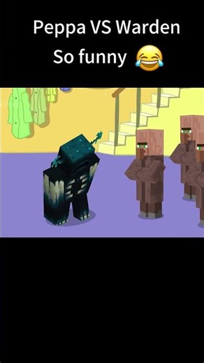 Peppa VS Warden 5 #minecraft #animation #funny #peppapig