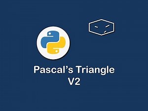 pascal's triangle v2 in python 😀