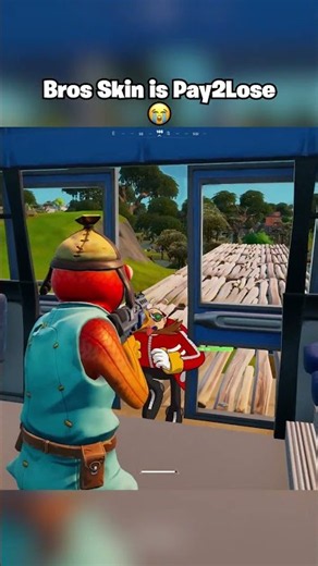 Bro is to big to pass trough 😭 #fortnite #gaming #fortniteshorts #fortniteclips