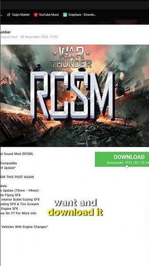 how to install war thunder sound mods #warthunder
