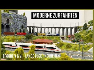 H0 Modelleisenbahn - Fahrvideo der modernen Epoche - März 2026 I Zugfahrten in 1:87