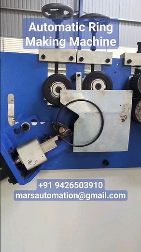 Automatic Wire Ring Bending Machine, Ring Coiling Machine, Automatic Wire Ring Making Machine #ring