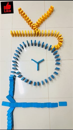 Satisfying Domino Clock Chain Reaction ⏰ | Mind-Blowing Domino Art in Perfect Timing