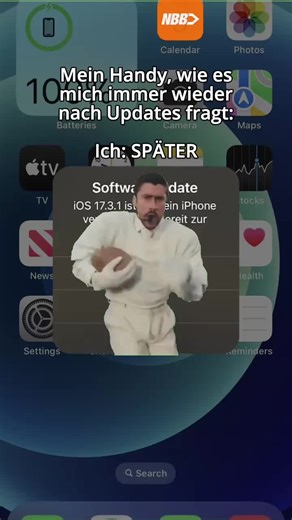 Wie lange wartet dein Handy schon auf ein Update? 🤨 #NBB #Smartphone