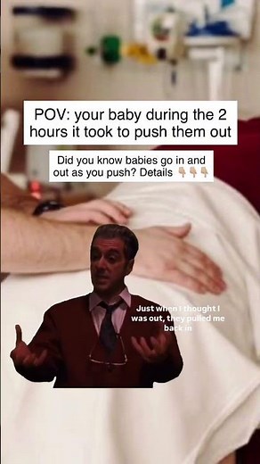 2 steps forward one step back… Yep as you push, your baby will come forward, and when you take a