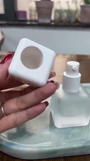 30g Square Frosted Glass Lotion Bottle | Cosmetic Pump Bottle for Skincare Packaging