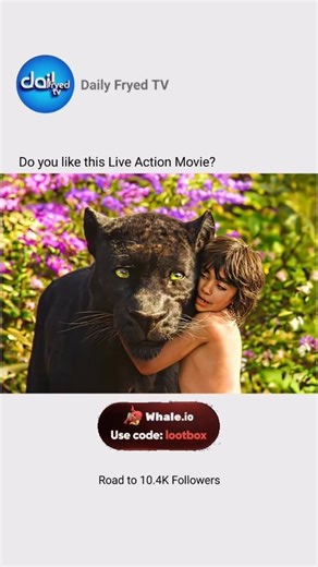 Daily Fryed TV on Instagram: "🎬The Jungle Book (2016) 👇🏻 Mowgli is a boy brought up in the jungle by a pack of wolves. When Shere Khan, a tiger, threatens to kill him, a panther and a bear help him escape his clutches. When the fearsome tiger Shere Khan (voiced by Idris Elba) returns and threatens Mowgli's life, the man-cub is urged to abandon the only home he's ever known. Shere Khan holds a deep grudge against humans because of a past encounter that left him scarred. The journey: Guided by 