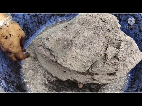 Pure charcoal big chunks water crumbling #asmr