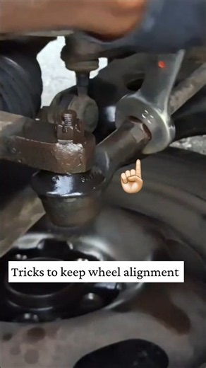 The trick to keep wheel alignment, when replacing tierod end