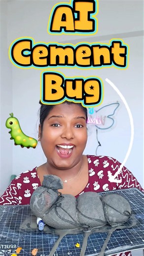 AI VS ME 🥊 Cement Bug 🐛 DIY 😱 #shorts #youtubeshorts #trending #viral