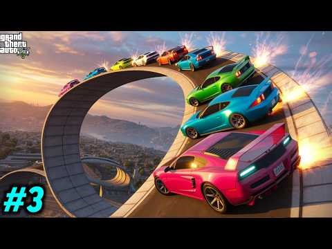 MICHAEL UPGRADED GARAGE + DANGEROUS STUNTS | GTA V GAMEPLAY #3