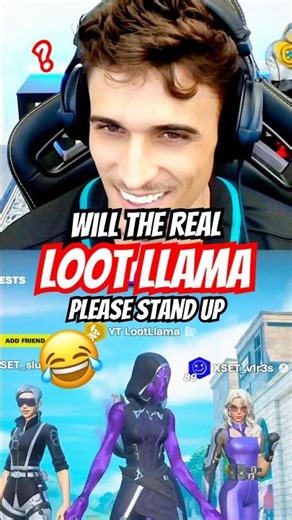 I'm just a LOOT LLAMA! 🦙 #fortnite