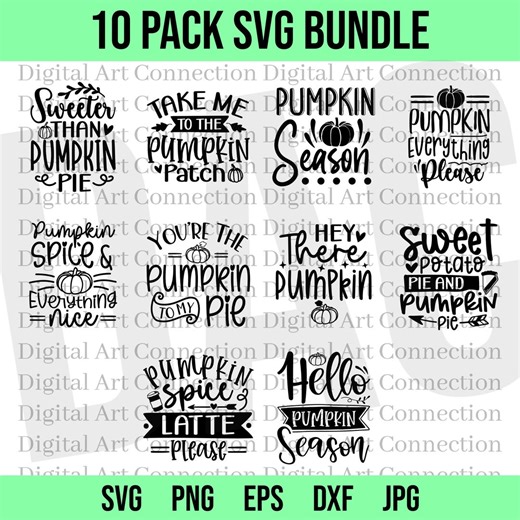 Pumpkin SVG Bundle, Cut Files for Cricut, Pumpkin Season (digital Download) - Etsy