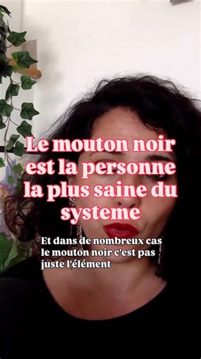 Heal with Zeinab✨Trauma , Breathwork & formation STH ® on Instagram: "Le mouton noir qu’on pointe du doigt est souvent l’élément le plus sain d’un systeme malsain. C’est lui qui va en thérapie la majorité du temps, pour comprendre les mécanismes qui se jouent et briser les loyautés toxiques. Si tu veux la vidéo entière Ecris « YouTube » pour voir la vidéo complète sur le mouton noir et les dynamiques familiales qu’il vient interrompre!"