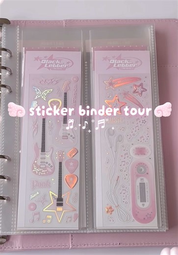 New Binder and Stickers for Aesthetic Decor