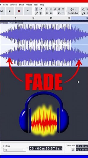 How to FADE IN and FADE OUT in Audacity