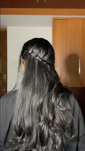 Cute & Easy Half Braid Hairstyle for Girls| School & College Hairstyle | Quick Hair Tutorial #shorts