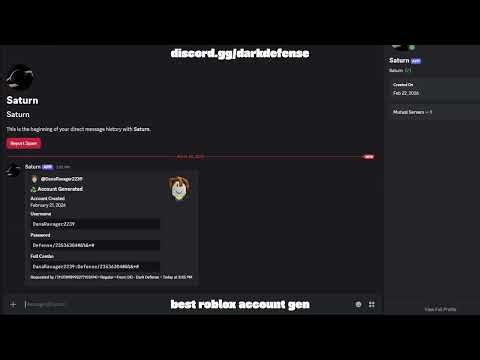 Best Roblox Account Generator | DD