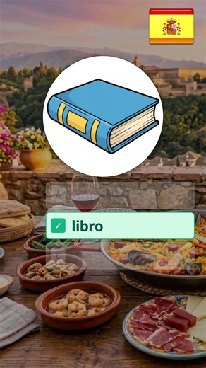 🇪🇸 aprender, escribir, libro, cuaderno… — Can you name all 7 Spanish Work words?