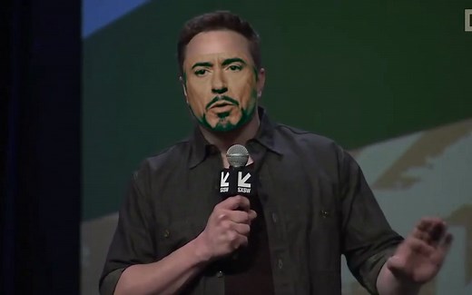 deepfacelab(托尼换马斯克) SAEHD 纯初始设置 迭代次数50w(rtx2060 3天) 效果展示