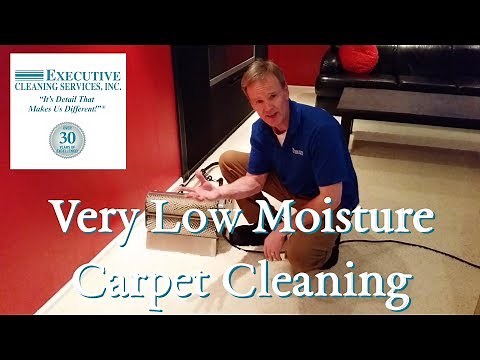Very Low-Moisture Carpet Cleaning