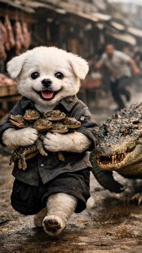 “Heartwarming Puppy Saves Baby Crocodiles! 🐶🐊 | Full Cinematic Story”...(Wait For End)...